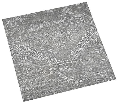 vidaXL 55x Lamas de Suelo Autoadhesivas Baldosa Azulejo Salón Antiestático Ignífugo Impermeable Antideslizante PVC 5,11 m² Gris Hormigón