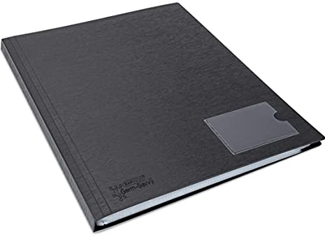 Rapesco 1650 Germ-Savvy Antibacteriano, Carpeta de Fundas A4 en Polipropileno, 36 Fundas, Negro