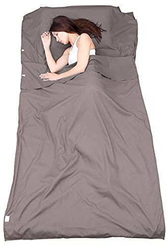 ASOOX Schlafsack Liner Premium Bequem Camping Bettlaken Schlafsack Sack Reisesack Leichte Kompakte Reisetücher für Hotel Reisen Rucksackreisen Wandern mit Aufbewahrungstasche