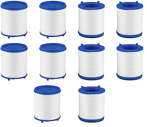 10 Pezzi Elemento Filtro Acqua Rubinetto, HASLED Elemento Depuratore Acqua Rubinetto, Filtri per Rubinetti Acqua Elemento in Cotone PP, per Potabile, Cucina, Lavatrice