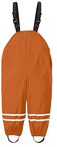 Regenhose Kinder Gefüttert Matschhose Mädchen wasserdichte Kleidung, Overall Latzhose Kinder Winddicht Regen Kleinkind Jungen Schlamm, Strampler und Overall Matschhose Gefüttert