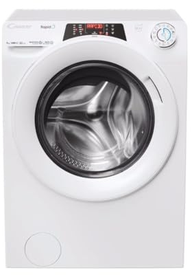 Candy RapidÓ Waschmaschine 9 kg 1400 RPM Klasse A-15% WiFi App hOn Motor Inverter Speed Drive Dampf 9 schnelle Programme Quick&Clean AxBxT 85x60x54 cm RO 496DWM7/1-S