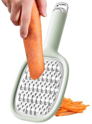 Leryveo Grattugia professionale per formaggio, grattugia per scorza di limone con manico - Grattugia per formaggio dal design ergonomico,Piccole grattugie e affettatrici manuali Efficiente strumento