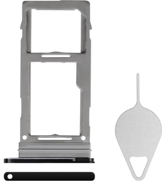 BESJMYT for Samsung Galaxy Note 20 Ultra 5G Sim Card Tray Replacement (Single SIM Version) - Mystic Black Card Tray Slot Holder with Needle Ejector for SM-N985F N986 N986U