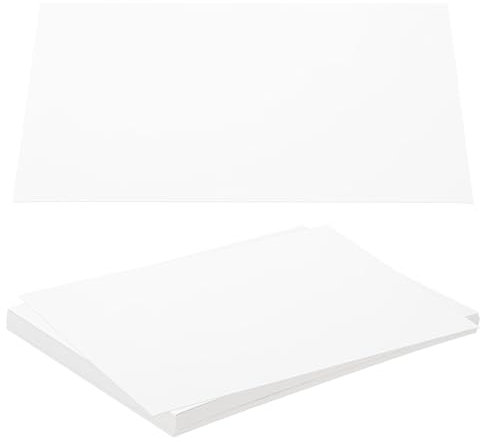 PATIKIL 12x8x0.02 Chipboard Sheets, 20Pcs 15PT Thick Book Board Binders Board Sturdy Bookbinding Supplies for Book Binding Cover, White