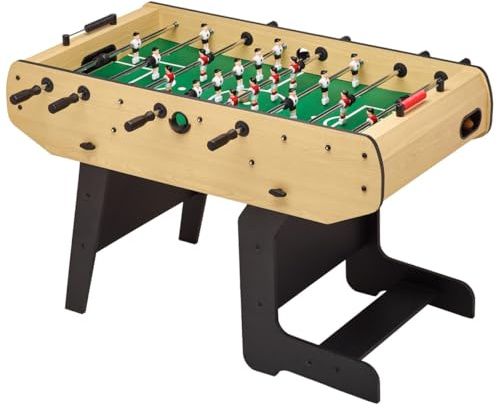Kangui Baby-Foot Pliable - Barres télescopiques - Robuste - 2 à 4 Joueurs - 3 Balles liège inclues