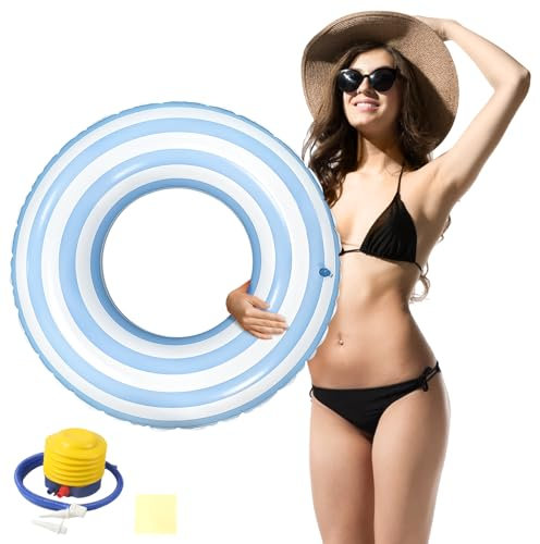 Schwimmring Erwachsene, yisight Aufblasbarer Schwimmring, Schwimmreifen Groß, Aufblasbar Wasserspielring, Sommer Wasserspielzeug für Schwimmbad See Strand
