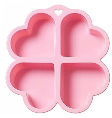 CIYODO Molde Corazón Silicona Cavidades Moldes Pasteles Galletas Hornear Decoración