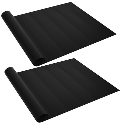 RUCUDIM 2 láminas permanentes para horno y parrilla, revestimiento de horno para la parte inferior del horno, reutilizable, adecuado para horno eléctrico y de gas, antiadherente (40 x 60 cm)