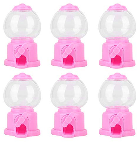 Candy Box Candy Machine Dispenser Candy Mini Linda forma transparente Superficie suave Fácil de usar para niños Fiesta de cumpleaños Baby Shower hecha de PS Tamaño de plástico de