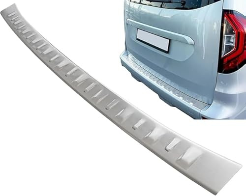 Protector Parachoques Trasero válido para Mercedes Citan Clase T W420 | Nissan Townstar | Renault Kangoo III - Desde 2021+ Acero Inoxidable Mate Proteccion para Borde del Maletero De Carga