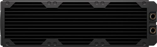 CORSAIR Hydro X Series XR7 360mm V2 Radiador de Refrigeración Líquida – Compatible con iCUE Link – 3 Soportes de Ventilador de 120 mm – Placas de protección de Tornillo – Roscas G1/4 – Negro
