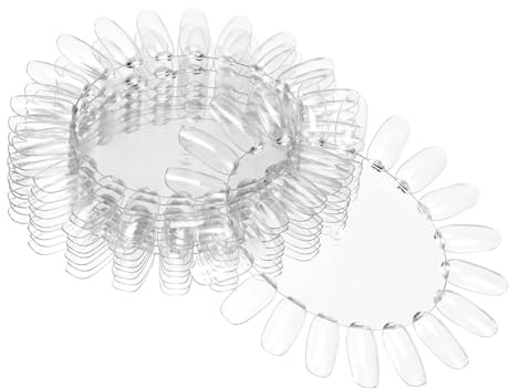 Healvian 10 pièces Nuancier Manucure Transparent Présentoir Acrylique pour Vernis à Ongles Support Pratique pour Salon Nail Art Affichables