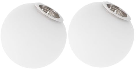 ARTSEWPLY 2 Pantallas De Repuesto Para Lámparas G9 Pantalla De Vidrio Esmerilado Esférica De 3.14 in Globo De Cristal Blanco Difusor De Luz Para Lámparas Colgantes Y Apliques De Interior