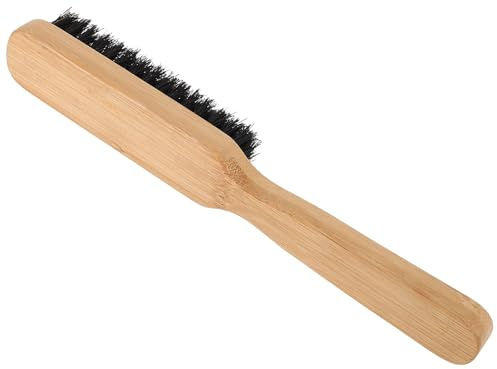 Homoyoyo Schweineborsten Bartbürste Für Männer Haarbürste Aus Holz Mit Weichen Borsten Bartpflegebürste Für Herren Bartglättungsbürste Mit Griff Für Schnurrbart Und Dickes Haar