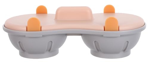 HOMOCONO Cuociuova per Microonde in Plastica Arancione, Design Salvaspazio e Funzionalità Intuitiva per Uova in Camicia, la Preparazione della Colazione in Cucina