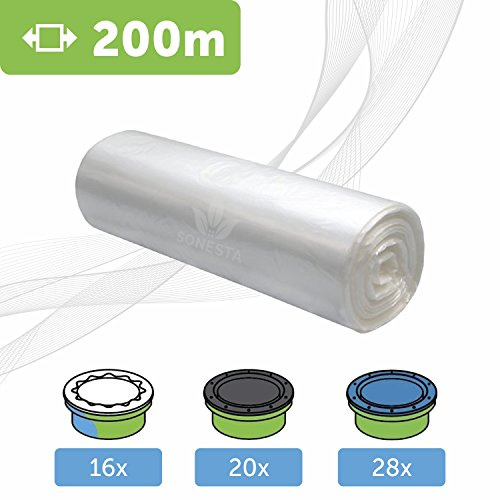 SONESTA 100 Soppåsar, Genomskinlig, 20 l