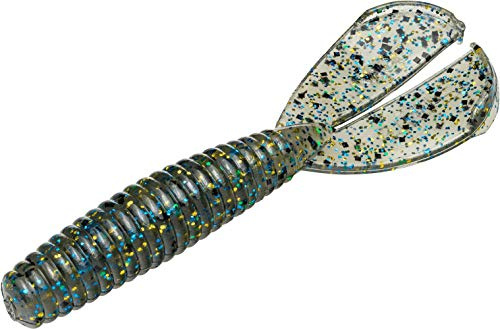Strike King Rage Baby Menace Fishing Lure, Soft Plastic Double Tail Grub, Crazy Tail Action, 3-Inches