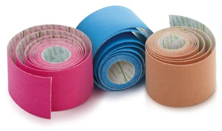 GATAPEX 3 Kinesiotapes (5cm x 2m) Elastisches Baumwoll-Tape mit innovativer Wellenform. Atmungsaktiv, wasserfest & latexfrei. Geeignet für vielseitige Anwendungen im Alltag und beim Sport.