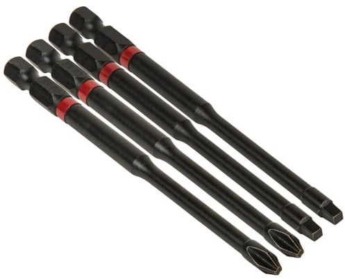 Klein Tools 32795 Pro Impact Driver Bits, Assorted Sizes, 4 Pack