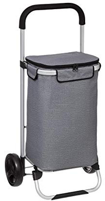 Chariot de Courses Cadre Aluminium Sac fraîcheur 40 litres Fermeture éclair