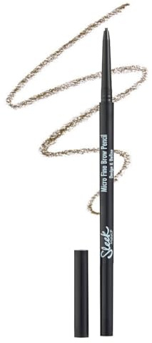 Sleek MakeUP Micro-Fine Brow Pencil for Precise Hair Like Strokes, Waterproof, Long Lasting, Dual Ended, Dark Brown