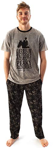 Peaky Blinds Pyjamas Herren Tommy Shelby Family T-Shirt & Lounge Hosen PJ Set