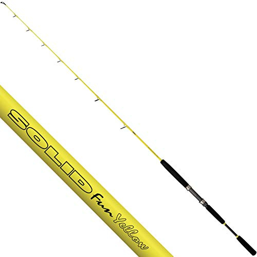 Black Cat Premium Welsrute Solid Fun Yellow Vollcarbon-Angelrute mit 30 Tonnen Blank Wels Angeln 1,7m Wurfgewicht 30-180g