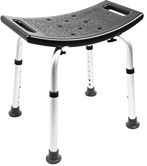 PEPE Mobility Sgabello Doccia Anziani, Sedia per Doccia Regolabile, Sedile Antiscivolo, Disabili, Montaggio Senza Utensili