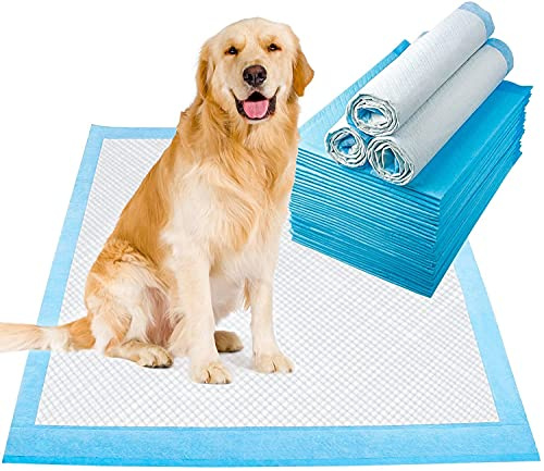 LONENESSL Haustier-Trainingspads, auslaufsichere und super saugfähige Hunde-Pads, Einweg-schnell trocknende Uriniermatten für Hunde, Katzen, Kaninchen, Haustiere(90 x 60 cm, 50 Stück)