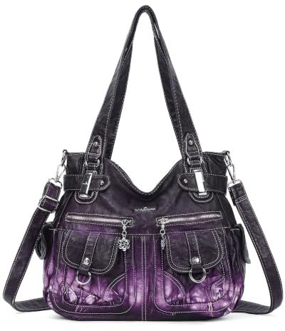 Angel Kiss Tasche Damen Handtasche weiches Taschen Schultertasche Henkeltaschen Umhängetaschen Tragetasche Tote Shopper Groß Hobo Tasche Viele Fächer tolle tasche für Frauen