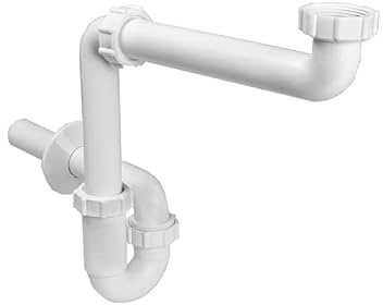 Siphon Rohrsiphon platzsparend Rohrsiphon Geräteanschluss Ø 32-40 mm Ø 32 mm