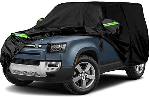 Waterproof Car Cover Replace for 2020-2024 Land Rover Defender 90 2-Door, 6 Layers All Weather Car Covers with Zipper Door for Snow Rain Dust Hail Protection (Defender 2 Door)