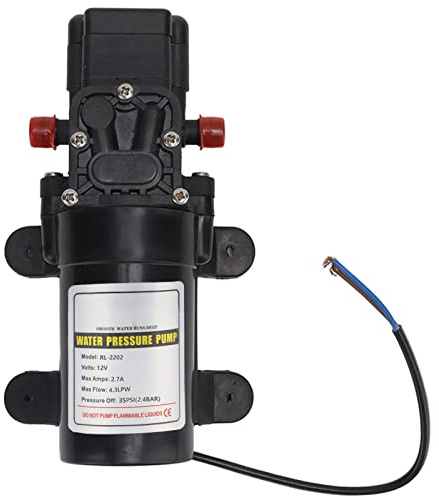 Pompe À Eau À Diaphragme DC 12V 24V Pompe À Pression D'eau Auto-Amorçante Pour Lavage de Voiture Arrosage RV Camping-car Bateau Marin Fournitures Automobiles(RL-2202 12V)