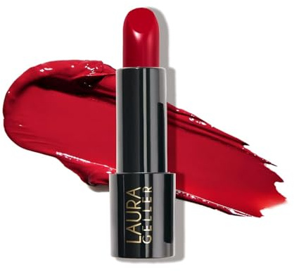 LAURA GELLER NEW YORK Modern Classic Lipstick - Red Radiance - Ultra-Rich Color - Luxurious and Lightweight - Cream Finish