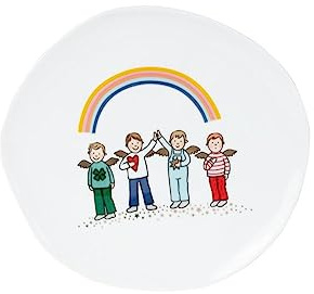 Himmlische Brüder Teller Dia 14 cm