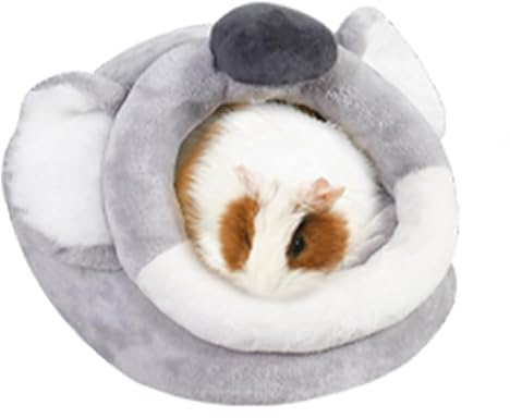 EAEDMY Guinea Pig Bed House & Hideout for Rat Bearded Dragon Hedgehog Ferret to Sleep and Hide, Guinea Pig Cage Accessories Habitat Décor (Large, 4.Koala)