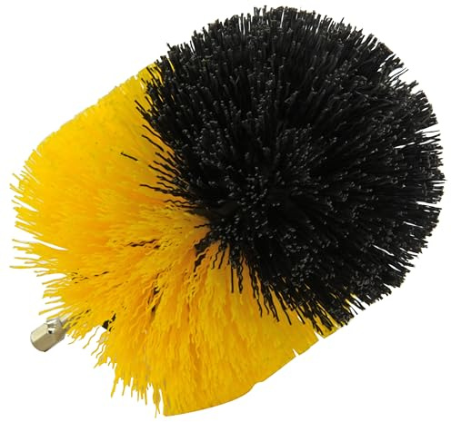 Tivoly • Brosse Polypropylène Ronde • Ø83mm • Fil Souple • Nettoyage Facile Tous Matériaux sans Rayures • pour Perceuse