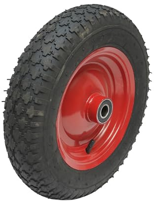 Ruota Pneumatica 3.50-8 Ricambio per CARRIOLA, Cerchione in Metallo