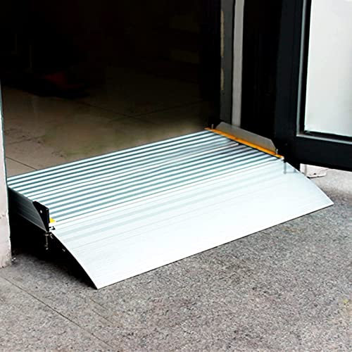 Rise Access Ramp, Aluminium entry ramp, wheelchair ramp bridge transition threshold ramp with non-slip surface, for Wheelchairs, Scooters, Accessible Ramps