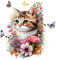 Toilettenaufkleber Deckel Lustig 3D Tier Selbstklebend PVC Deckel WC Aufkleber Badezimmer Wandtattoo Sticker Wasserdicht Toilette Aufkleber (Katze)