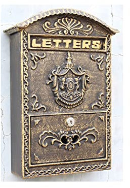 JDSHFEN Cassette delle Lettere Scatole per la Raccolta della Posta Cassette postali per Montaggio a Parete Armadietti per pacchi 15,7 × 10,8 × 4 Pollici