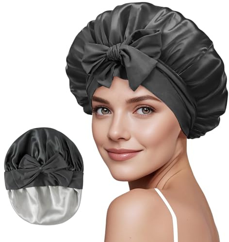 ZIMASILK 19 Momme Shower Cap 100% Maulbeerseide Duschhaube für Haarpflege und Seiden-Haarwickel zum Schlafen