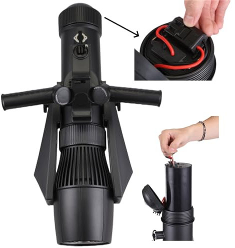 C CAMOLECH 700W Elektrischer Unterwasser-Scooter für Erwachsene, 16000mAh, 3-9km/h, 30m Tiefe, 10-Gang-Schaltung, schneller See-Roller mit abnehmbarem Akku & Dual-Flossen, kompatibel mit SUP für Ozean