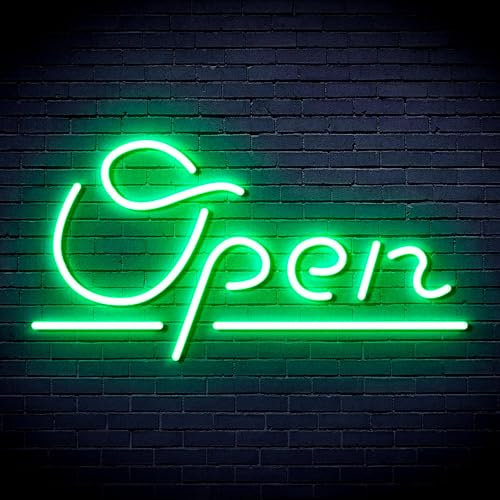 ADVPRO Open Sign Flex Silikon-LED-Neonschild – Grün – st16s43-fnu0078-g