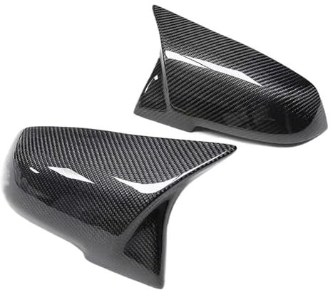 2 Stück Rückspiegel-Abdeckkappe Carbon Black Für Serie 1 2 3 4 X 220i 328i 420i F20 F21 F22 F23 F30 F32 F33 F36 X1 2012–2014 Spiegelkappen Seitenspiegel Abdeckkappen(Carbon Fiber Pattern)