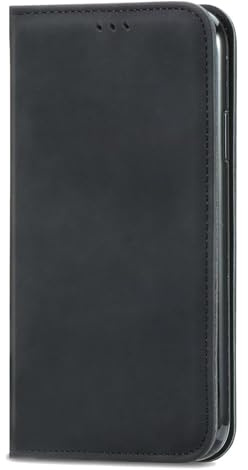ILING Funda para Motorola Moto G14, Carcasa Billetera de Cuero PU con Bloqueo RFID/Soporte/Ranura para Tarjeta/Cierre Magnético. Retro Antigolpes Flip Cubierta (Negro)