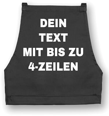 NIMAMA Personalisierbare Kochschürze mit Wunschtext – Grillschürze für Männer Bedrucken lassen - Schürze für Frauen mit eigenem Text