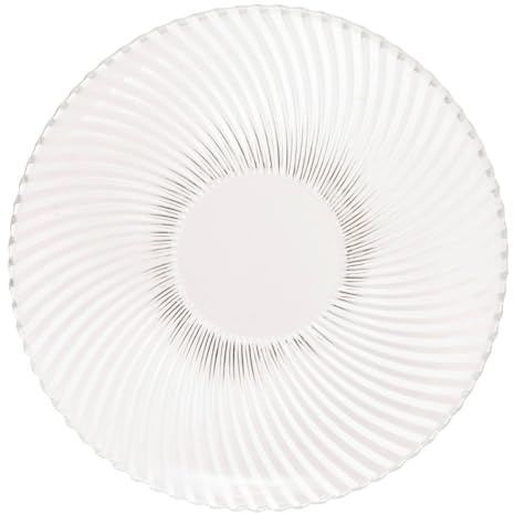 Atmosphera - Lot de 6 assiettes plates odyssee transparent d26xh1,8cm