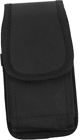 Happyyami Riñonera para Teléfono Móvil Funda Portátil para Senderismo Bolsa de Cintura con Clip Nylon Compatible con Smartphones Outdoor Negro